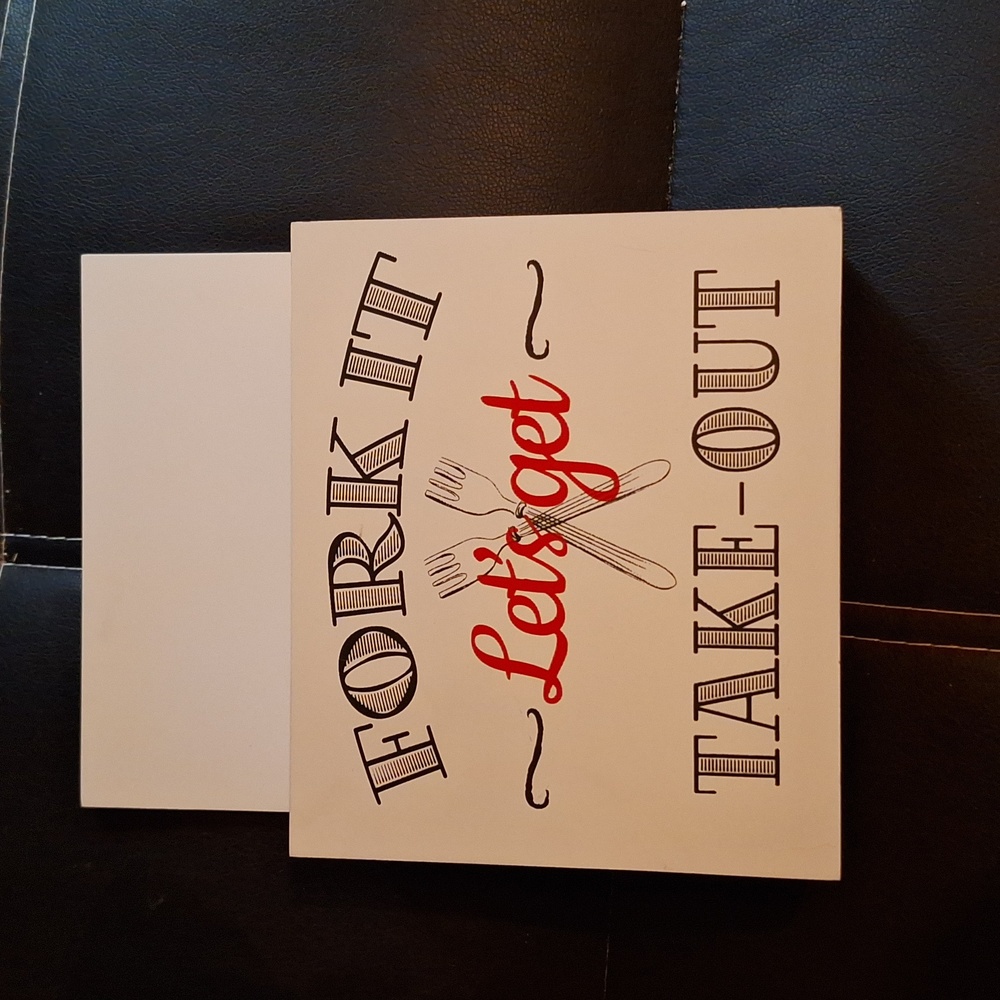 Take out menu holder